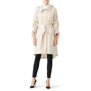 Elizabeth & James Bowery Cream Long Sleeve Oversized Jacket Women's Size Small S